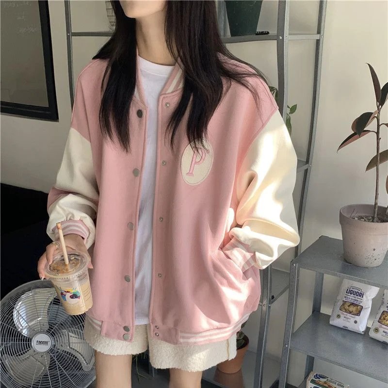 Korean Style Varsity Bomber Jacket