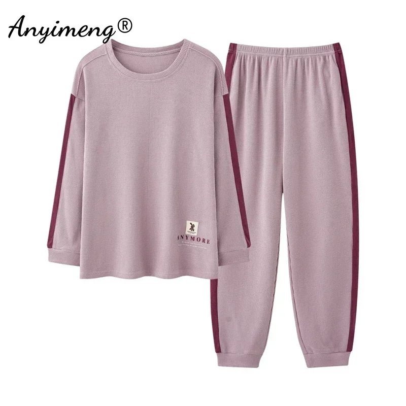 Cozy Waffle Cotton Women's Pajamas