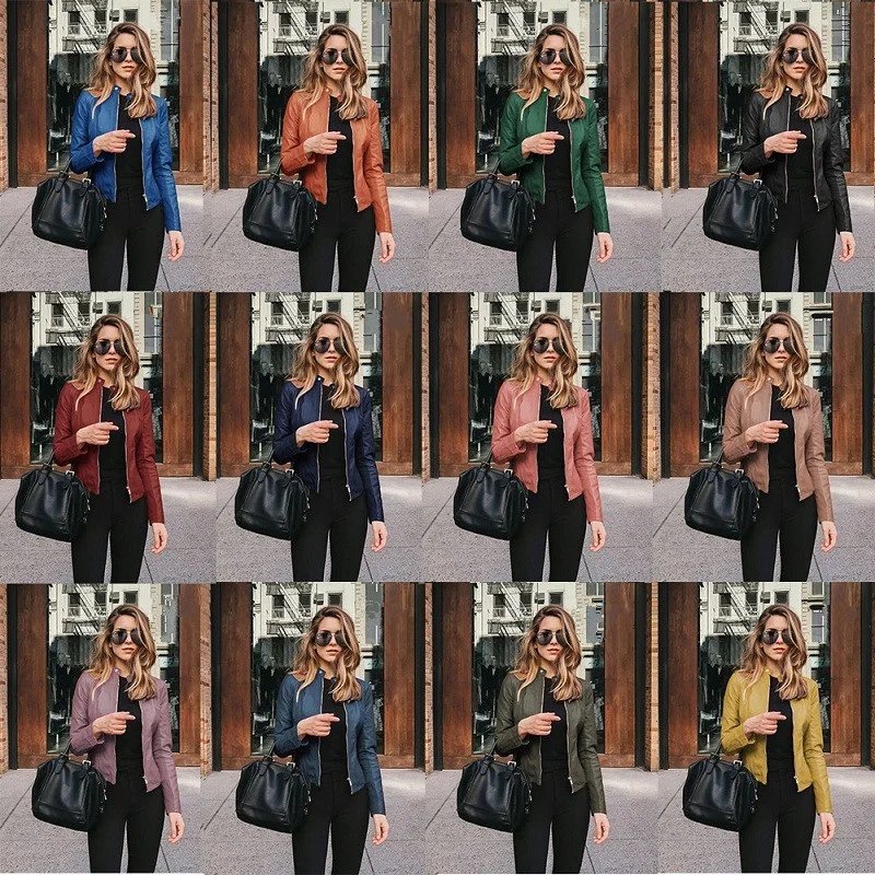 Vintage Y2K PU Leather Jacket