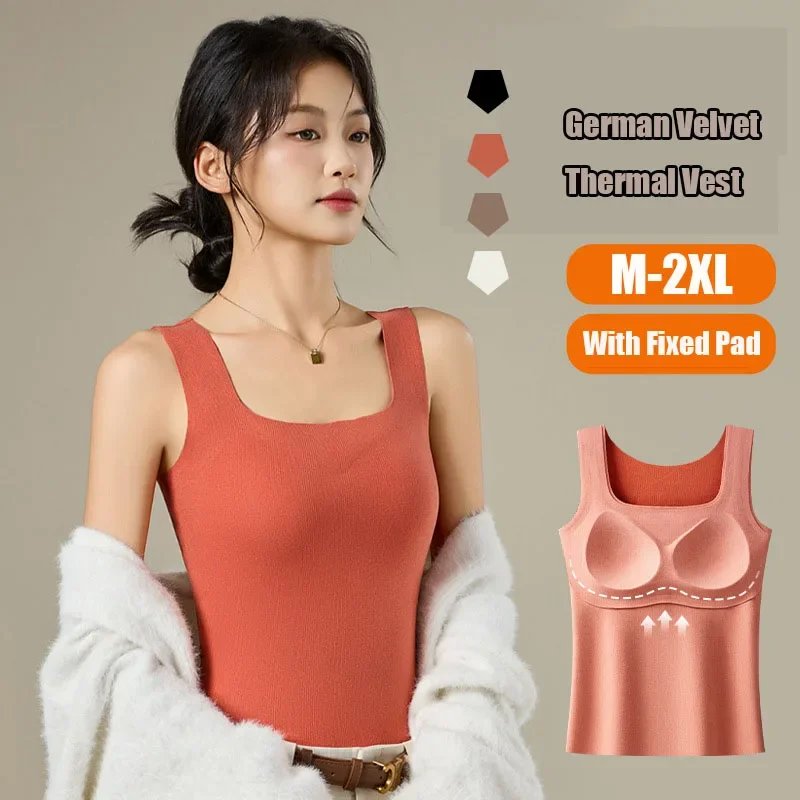 Thermal Velvet Tank Top for Women