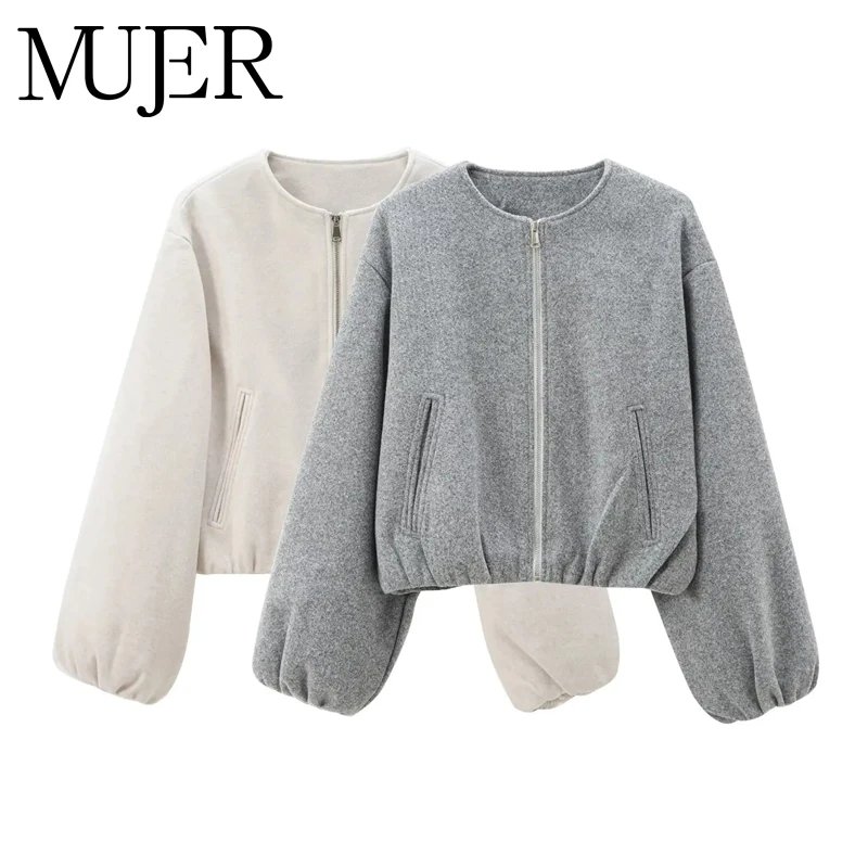 Women's Soft Fleece Bomber Jacket