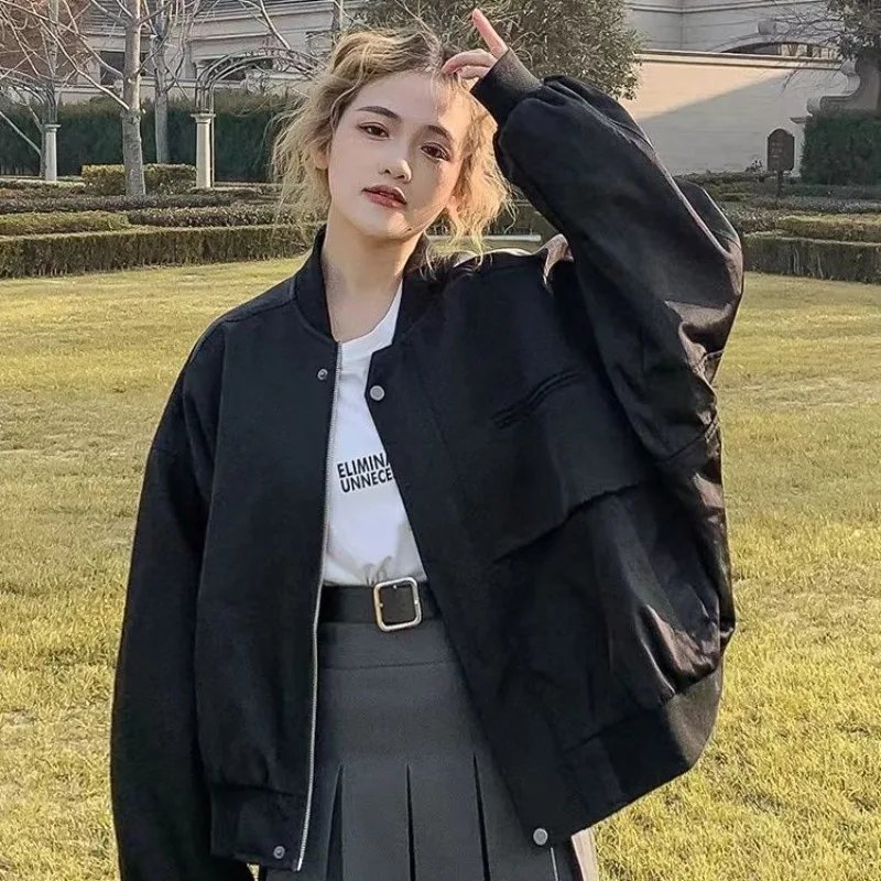 Chic Oversized Bomber Jacket