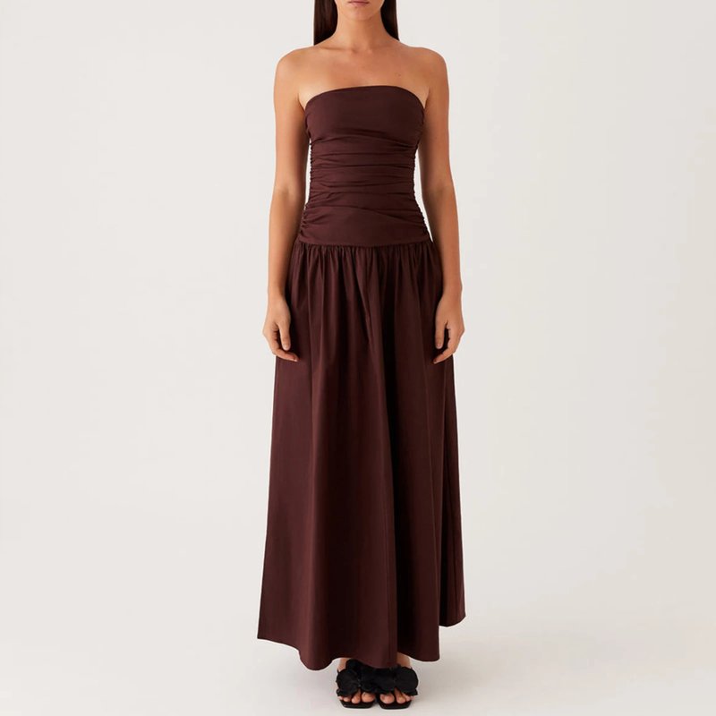Elegant Strapless Maxi Dress