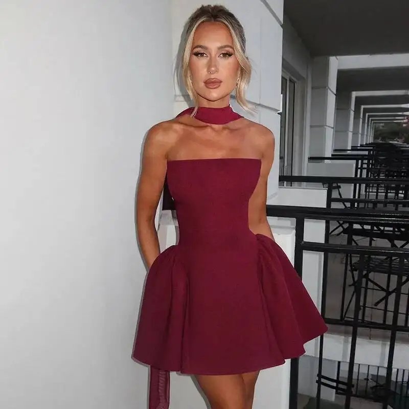 Elegant Off-Shoulder A-Line Dress