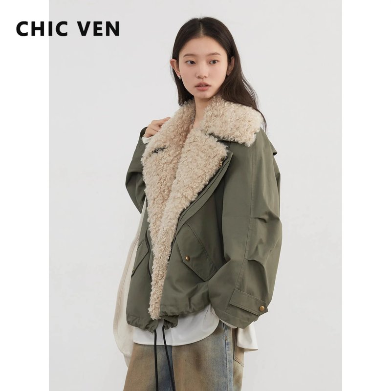 Chic Retro Motorcycle Jacket for Women