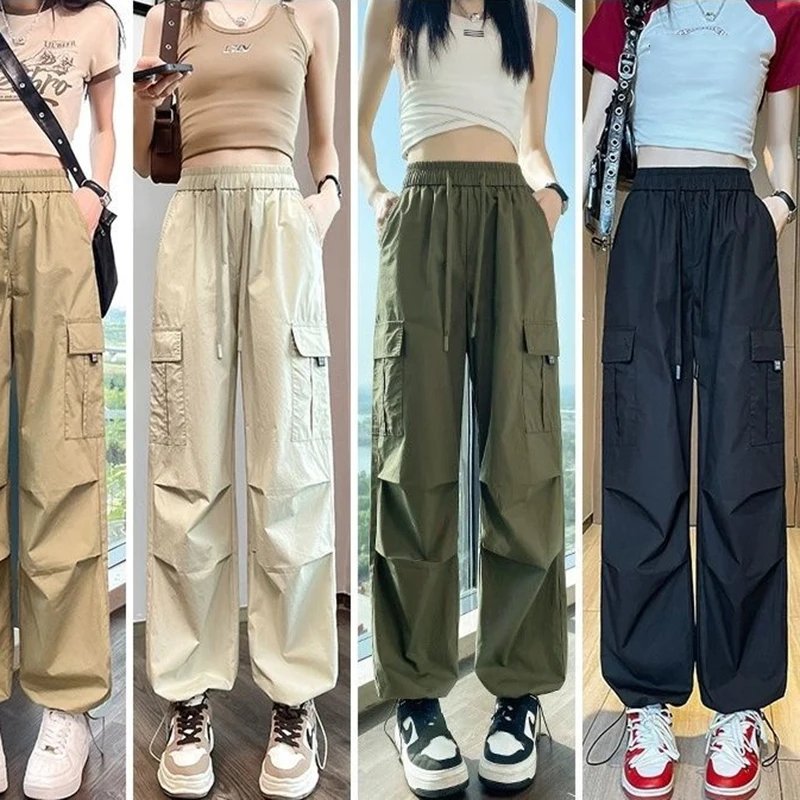 Chic High-Waist Cargo Pants