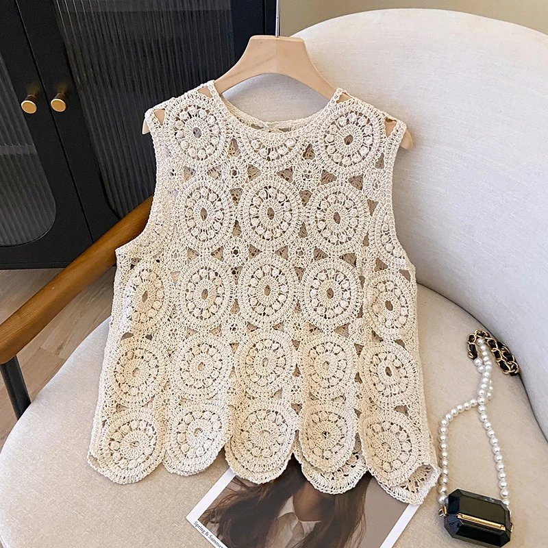 Embroidered Summer Knitted Vest