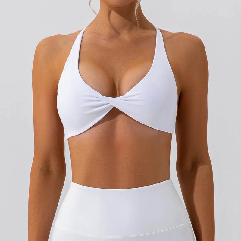 Padded Twist Sports Bra for Women