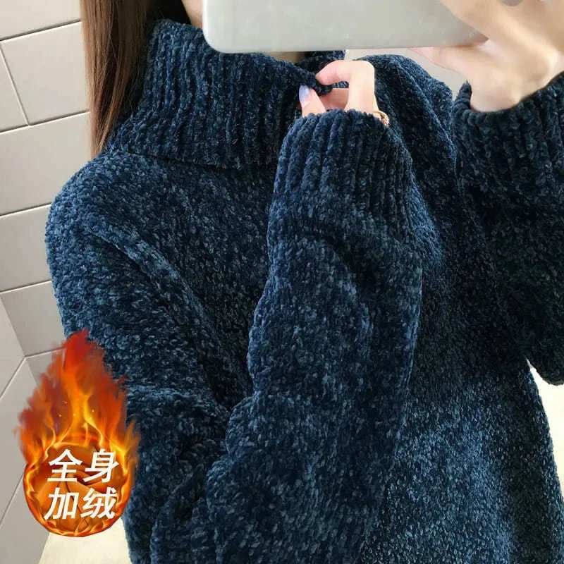 Cozy Chenille Turtleneck Sweater