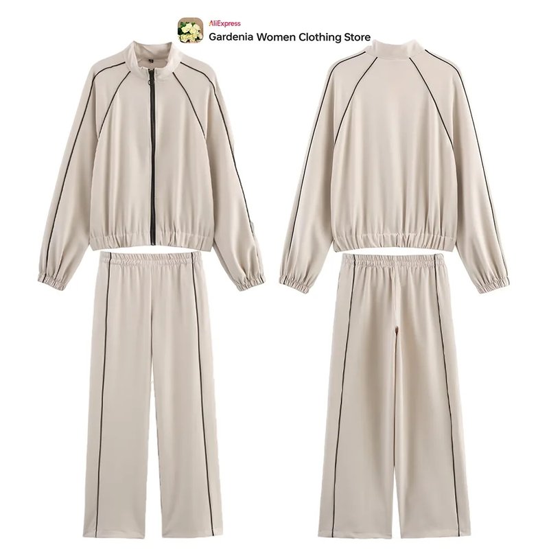 Stylish Ecru Tracksuit Set for Women