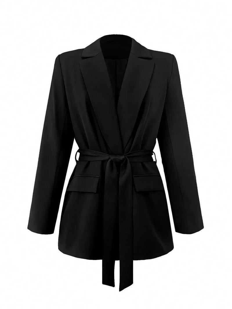 Elegant Women's Tie-Waist Blazer