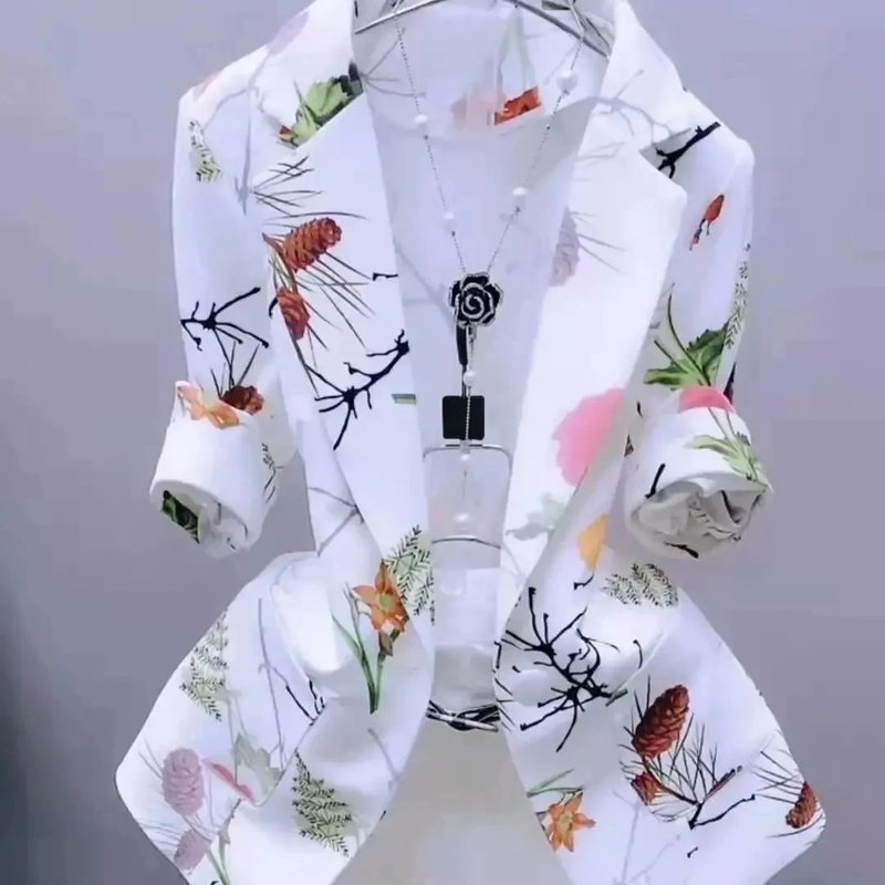 Stylish Printed Women's Blazer