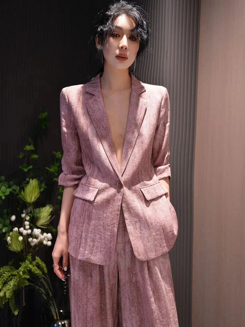 Luxury Women's Linen Suit Set