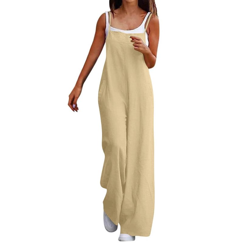 Summer Casual Linen Jumpsuit