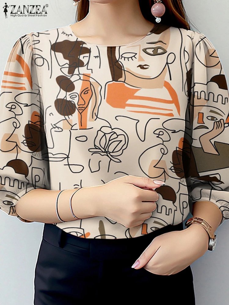 Chic Summer Printed Blouse