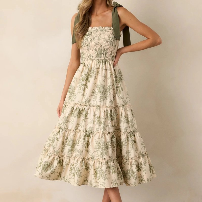 Stylish Summer Floral A-Line Dress
