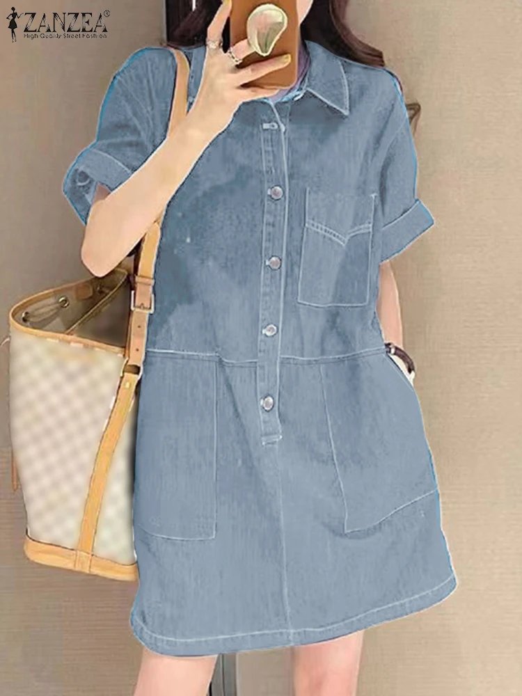 Stylish Denim Shirt Dress for Women