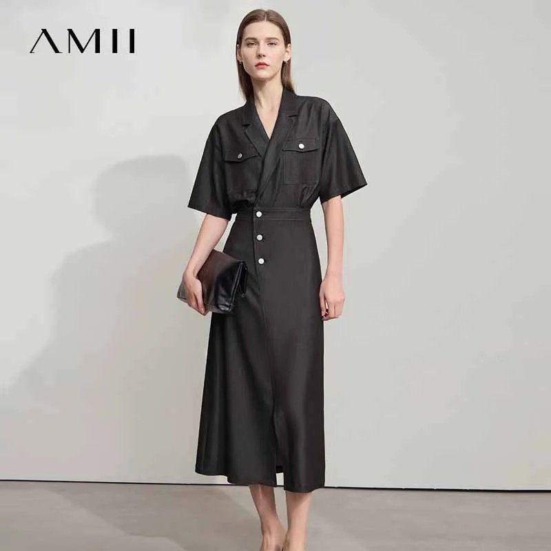 AMII Women's Denim Shirt Dress