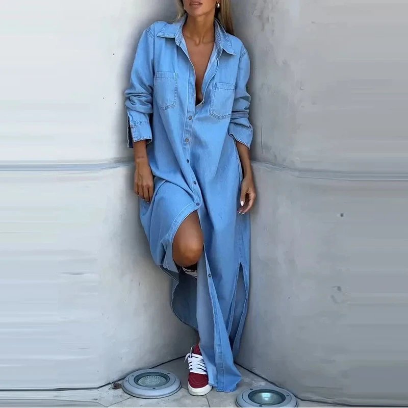 Elegant Denim Dress for Women