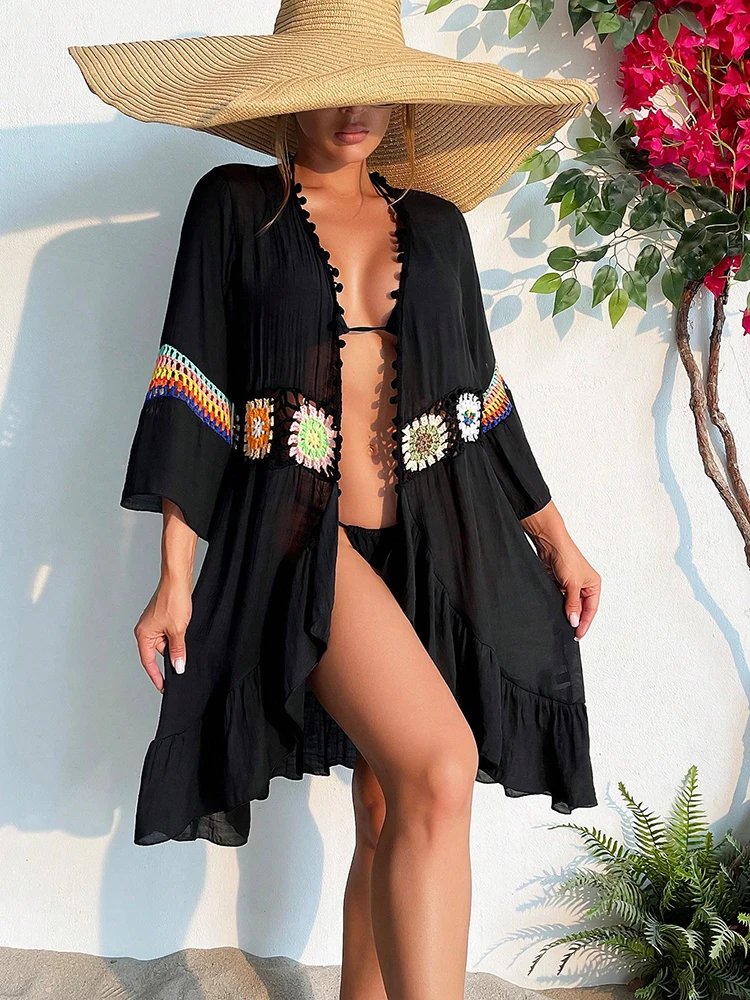 Bohemian Floral Beach Kimono