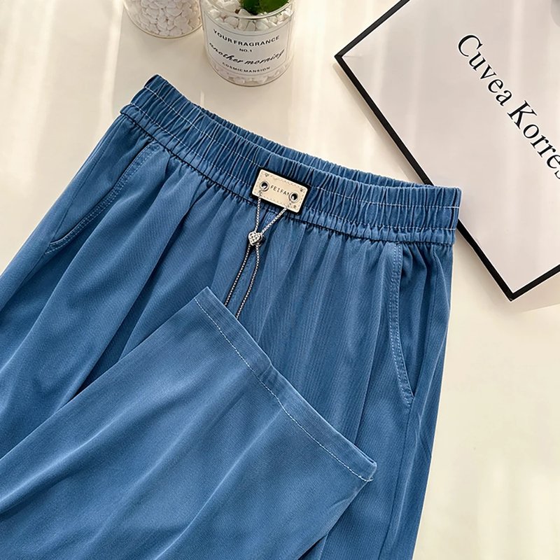 Summer Loose Fit Denim Pants