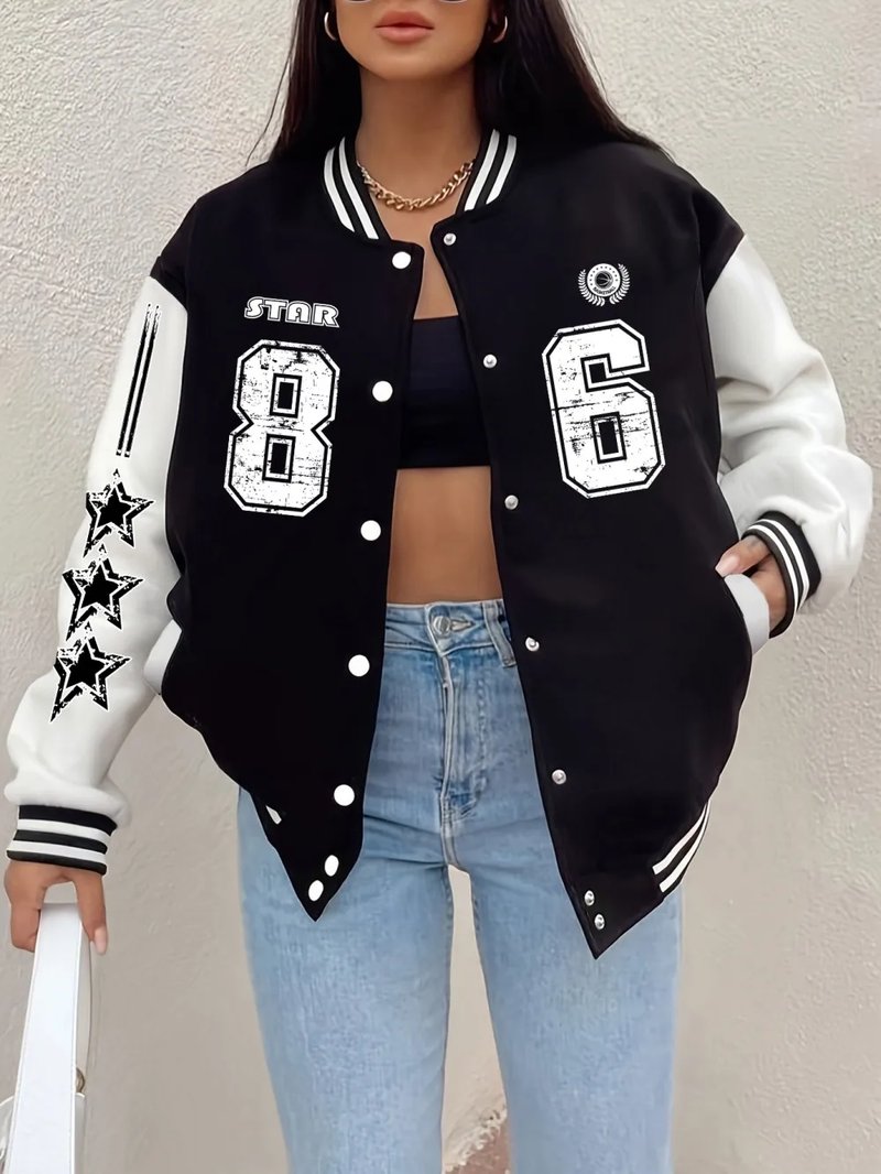 Women's Fleece Baseball Jacket