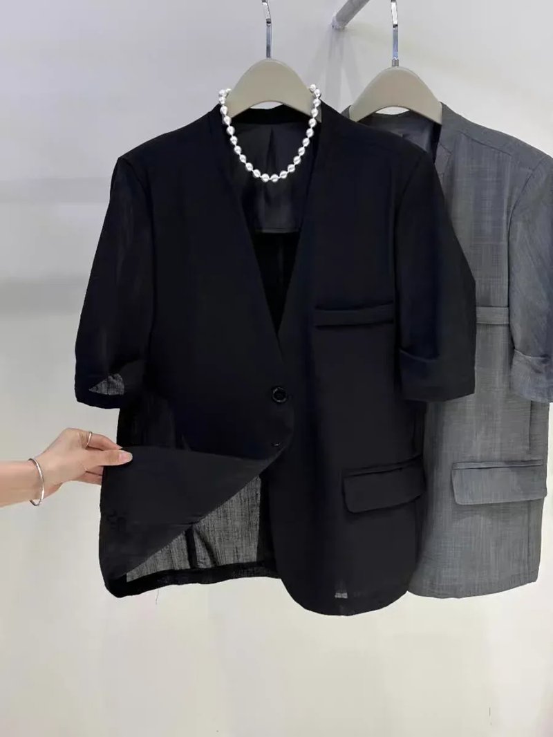 Chic V-Neck Blazer for Women