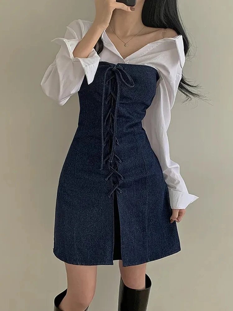 Vintage Denim A-Line Dress