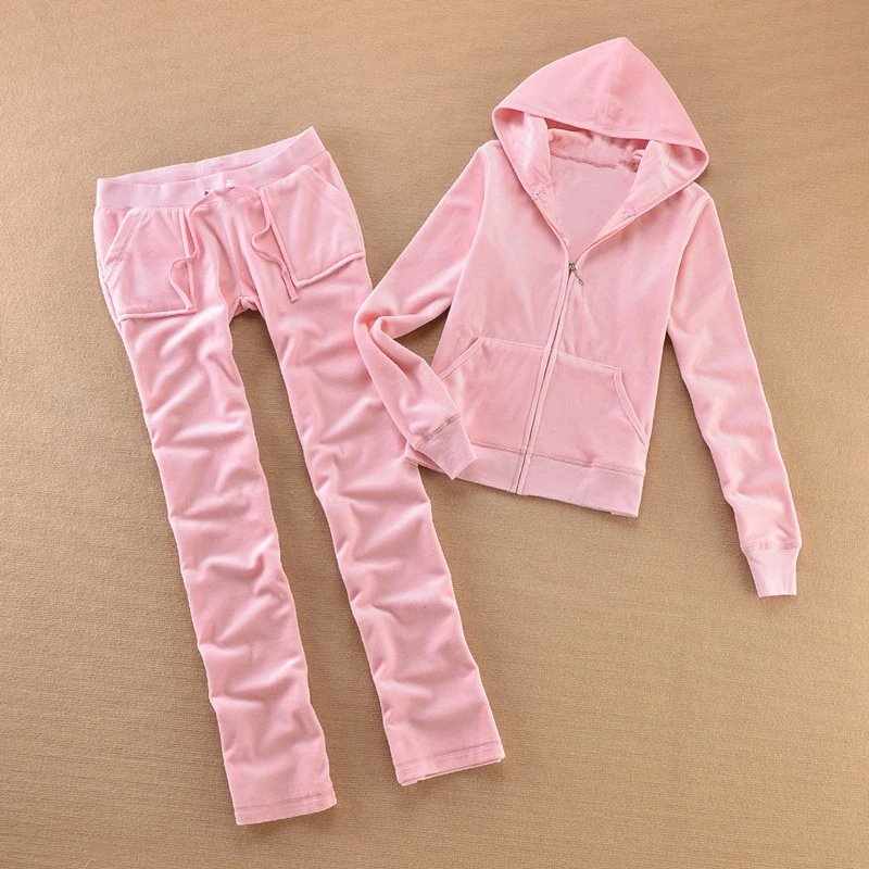 Velvet Tracksuit Set for Women
