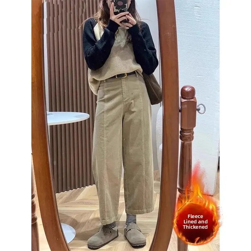 Plus Size Vintage Corduroy Pants
