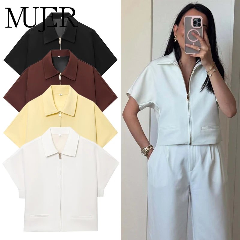 Women's Summer Cropped Varsity Jacket