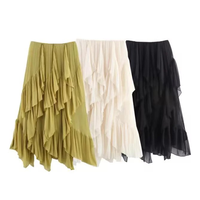 Chic Layered Midi Skirt