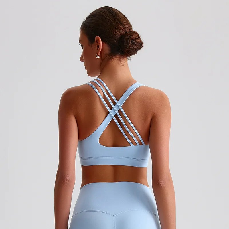 High-Strength Cross Back Fitness Bra