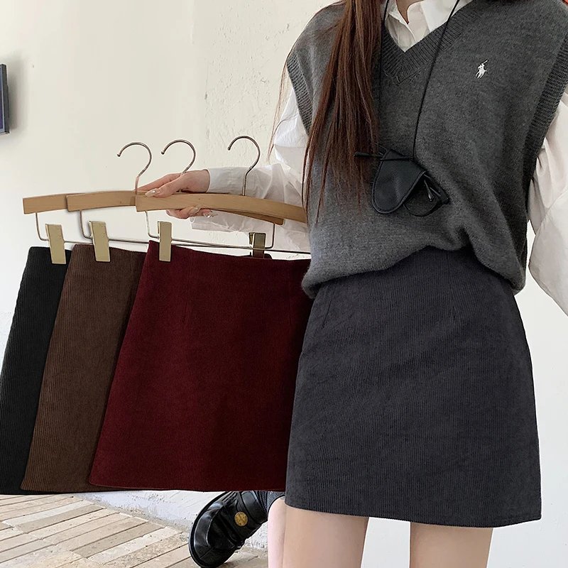 Vintage Corduroy Mini Skirt