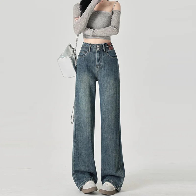 High-Waisted Wide Leg Jeans