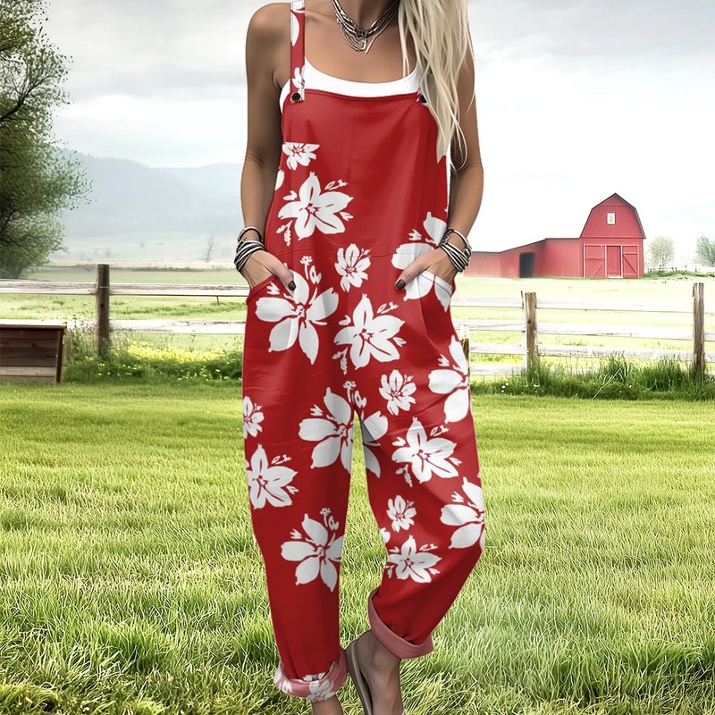 Boho Floral Women's Jumpsuit