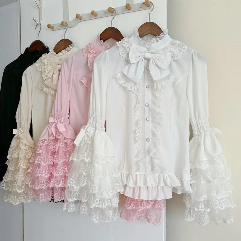 Gothic Sweet Lolita Ruffled Blouse