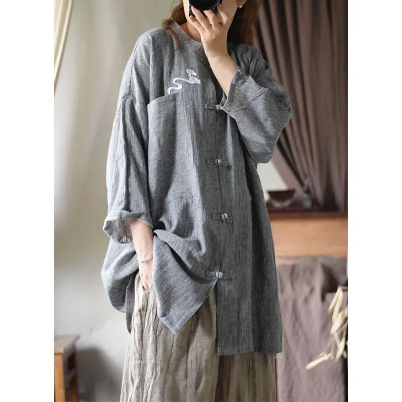 Vintage Chinese Style Linen Shirt
