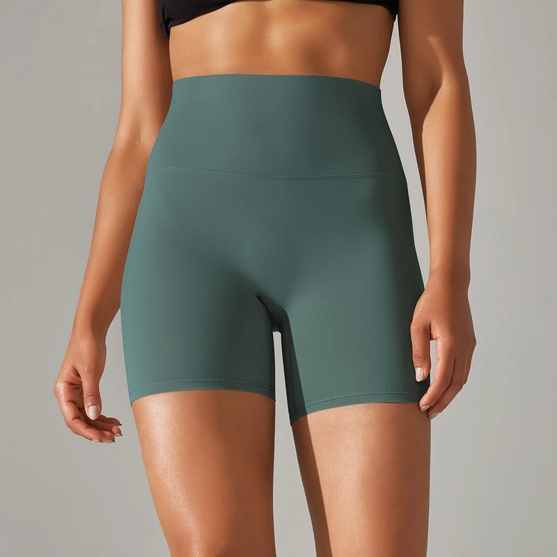 High-Waist Seamless Yoga Shorts