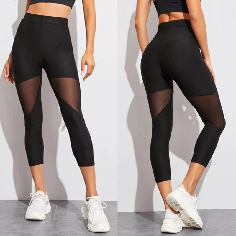 Gothic Mesh Design Leggings