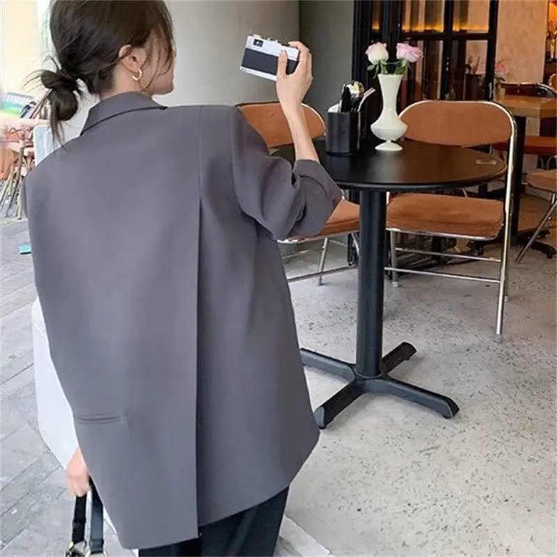 Chic Grey Blazer for Petite Women