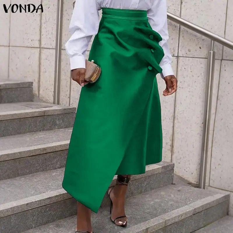 Elegant Plus Size Satin Maxi Skirt