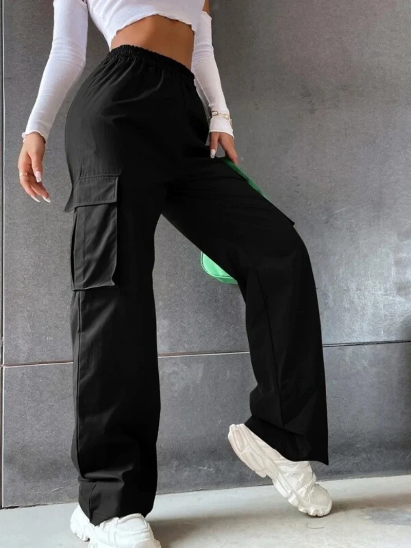 Retro Ripped Baggy Pants for Women