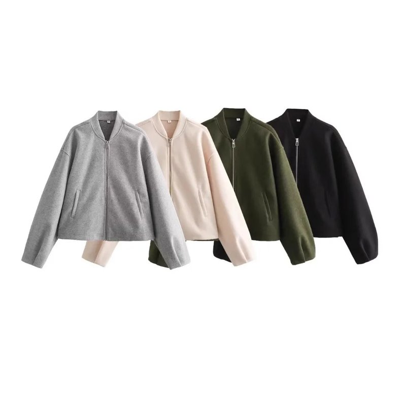 Chic Oversized Bomber Jacket for Women