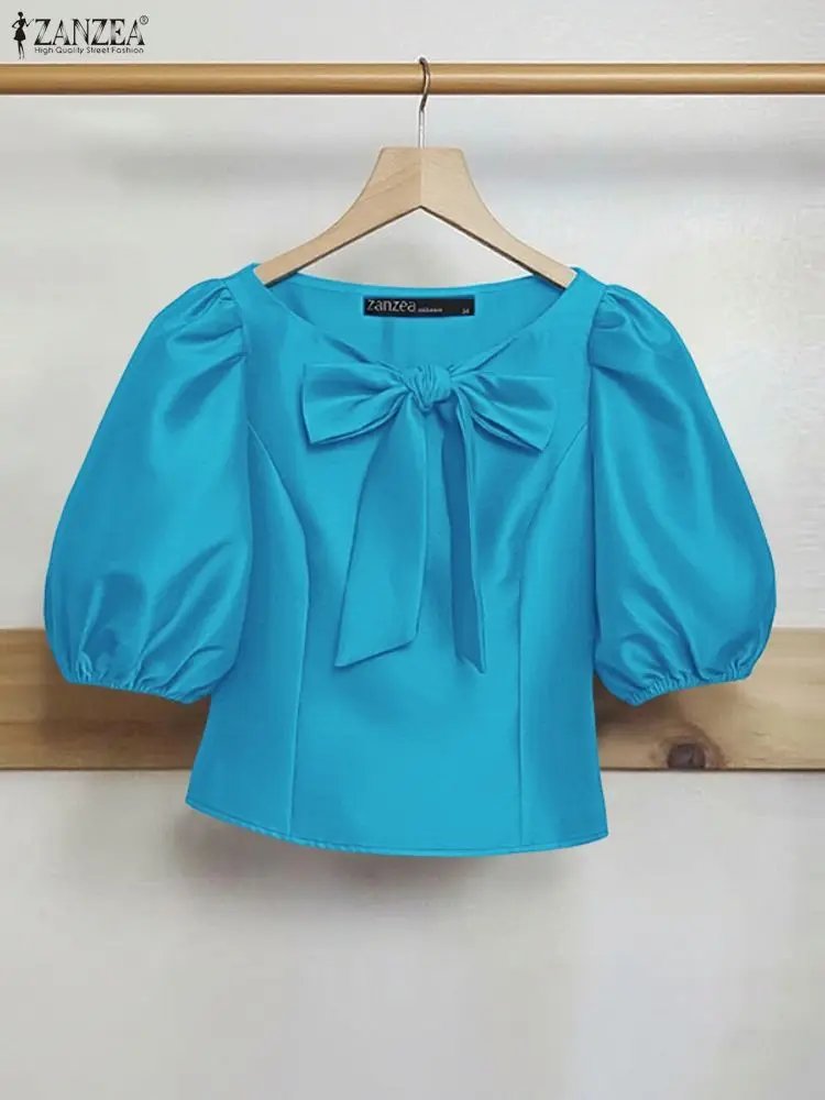 Elegant Satin Blouse with Bow Detail