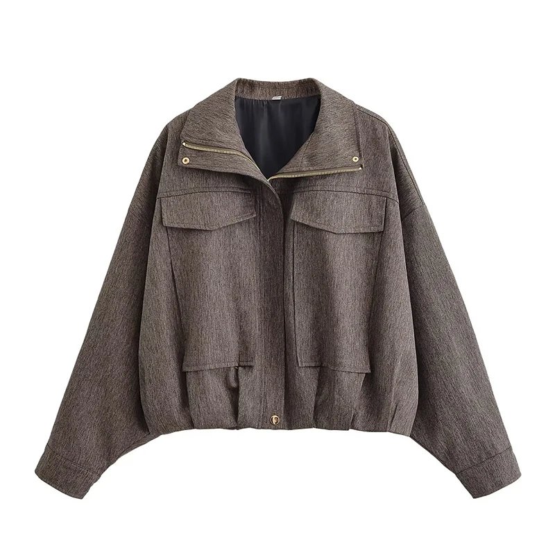 Oversized Spring Bomber Jacket for Women