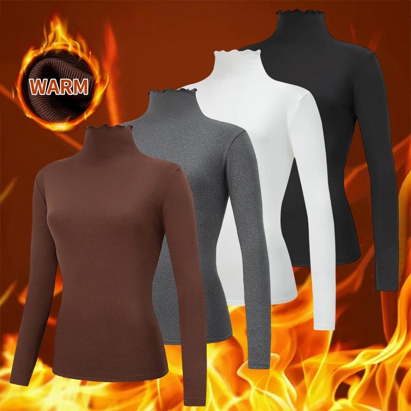 Warm High Neck Long Sleeve Top