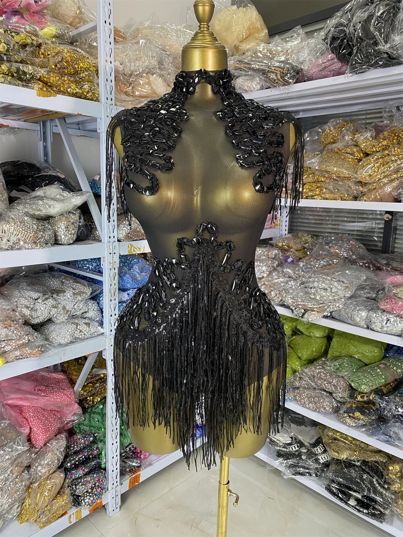 Sparkly Rhinestone Mesh Bodysuit