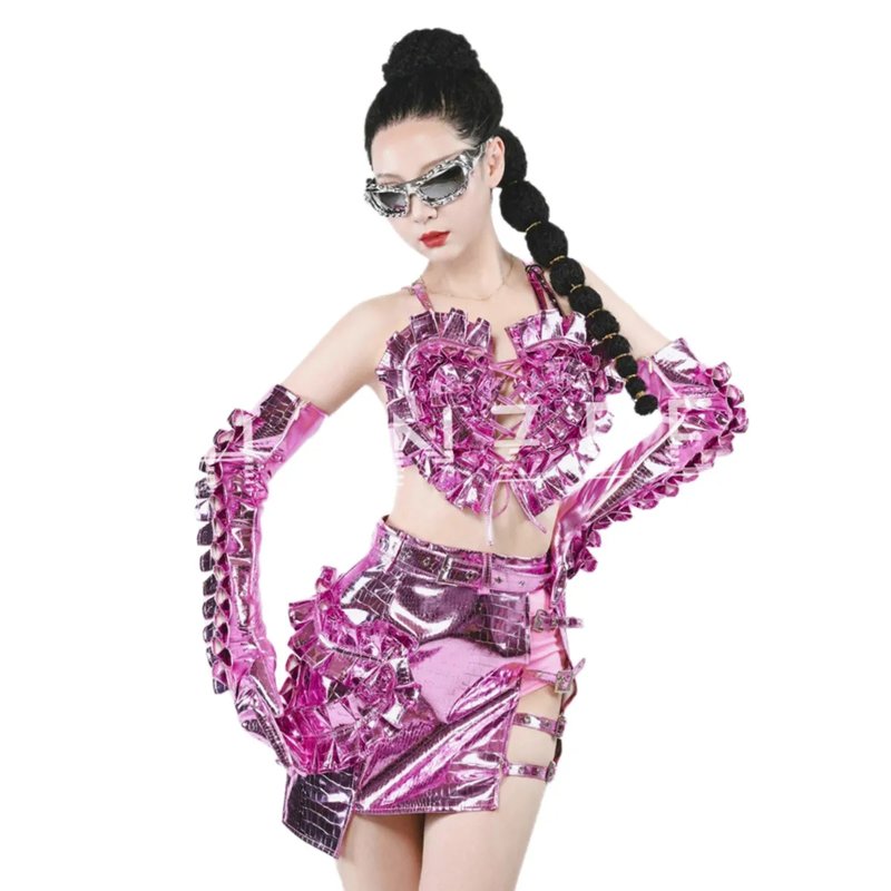 Vibrant Drag Queen Performance Outfit