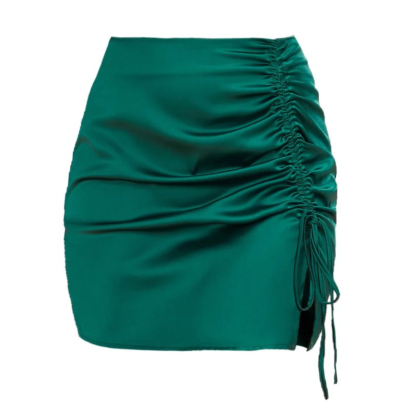 Chic High-Waist Ruffle Midi Skirt